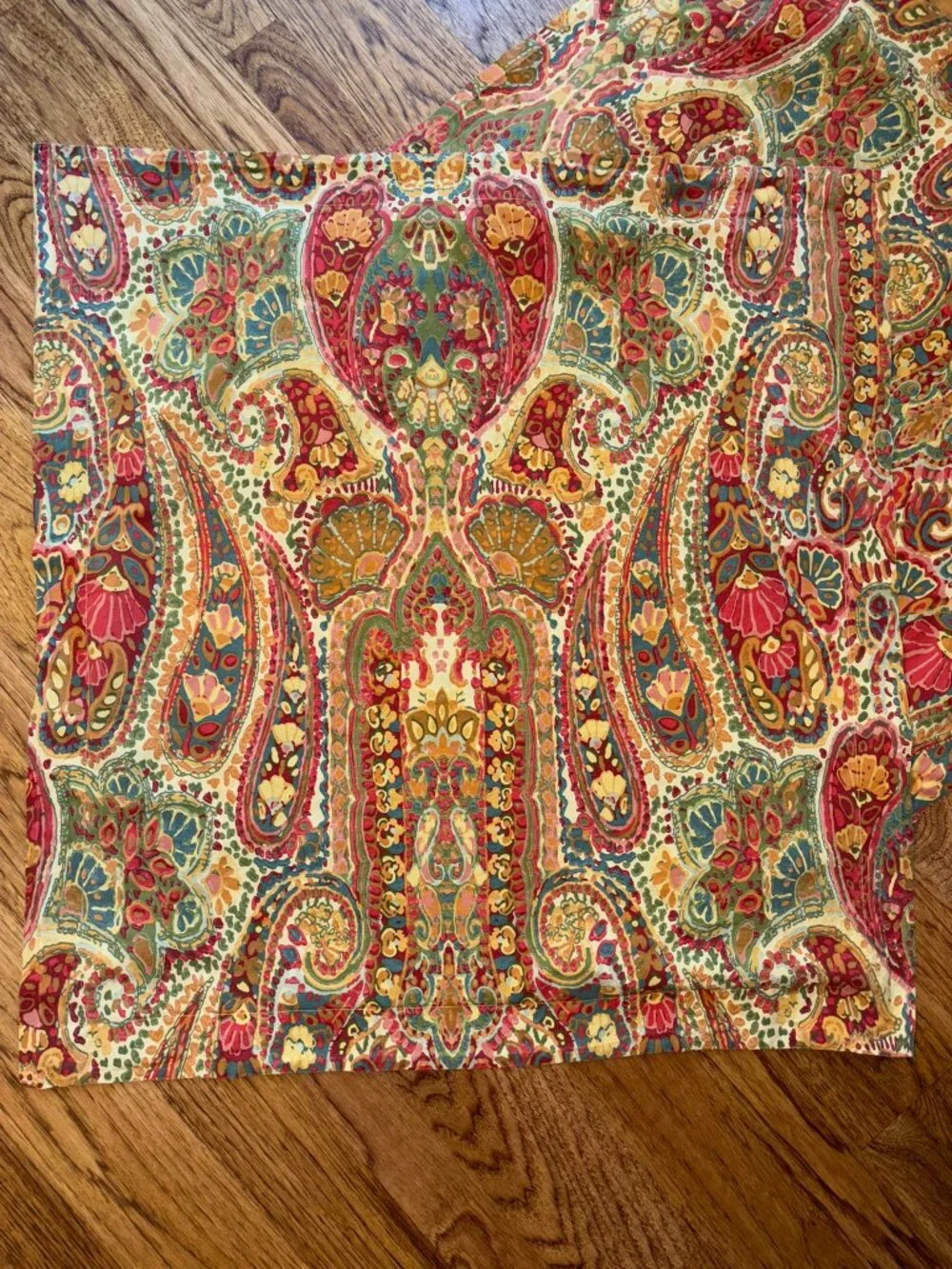 Pottery Barn Rosalie Warm Paisley Queen Duvet & 2 Shams FLORAL COLORFUL MODERN